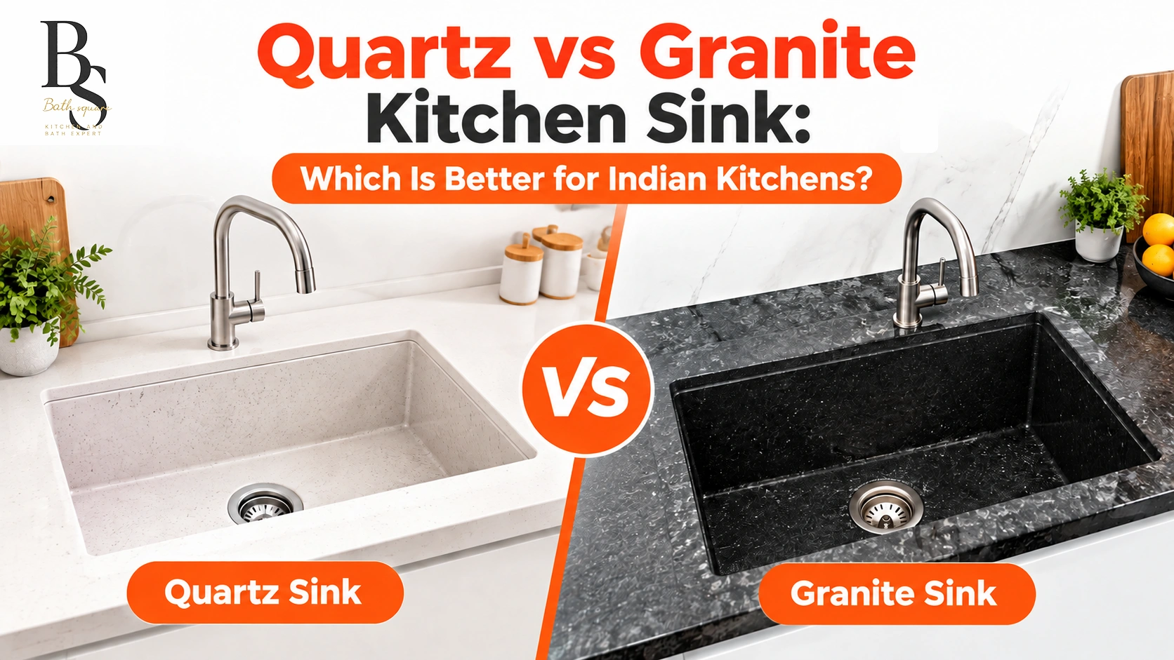 Quartz vs Granite Kitchen Sink Which Is Better for Indian Kitchens