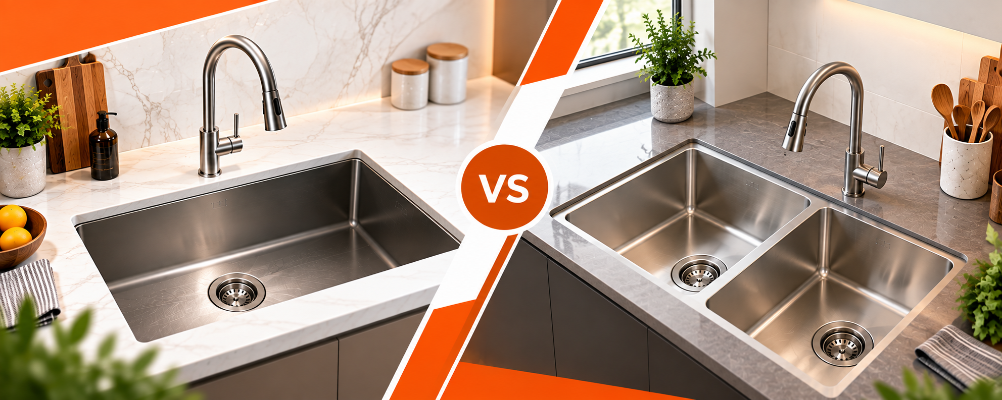 Single Bowl vs Double Bowl - Which Is Better for Indian Kitchens